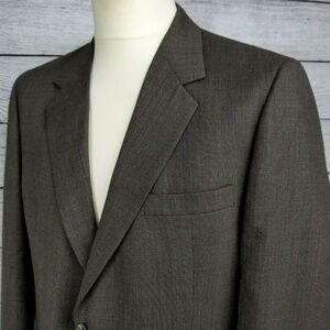 Kingsridge Men's 42 Button Front Blazer Sport Coat Suit Jacket Brown